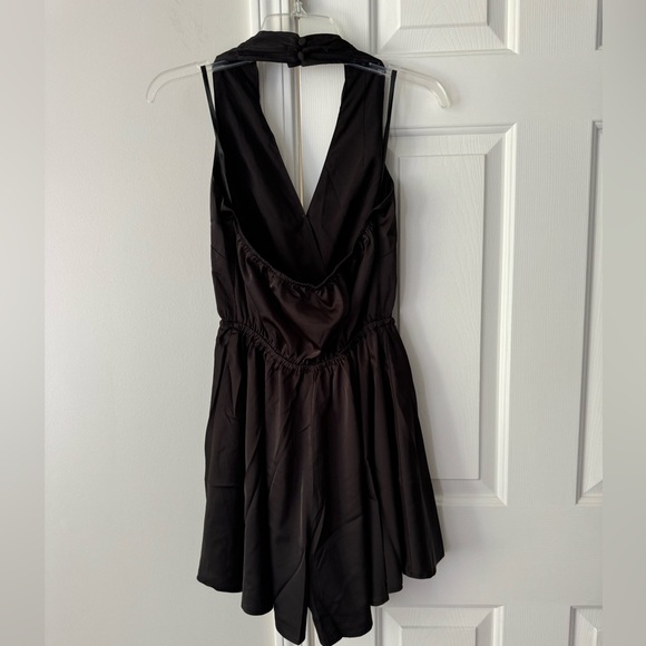 Anthropologie Hutch Classic Black Halter Romper, Size XS - Picture 9 of 12